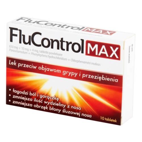 Miniaturka artykułu - FLUCONTROL MAX - 10 tabletek 