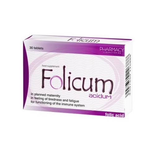 Miniaturka artykułu - FOLICUM ACIDUM - 30 tabletek