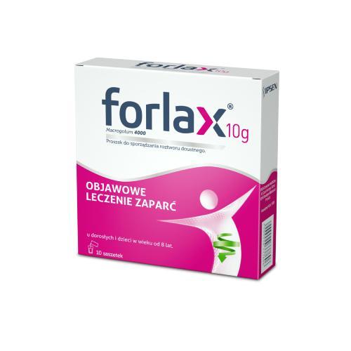 Miniaturka artykułu - FORLAX, 10 saszetek USZKODZONE OPAKOWANIE