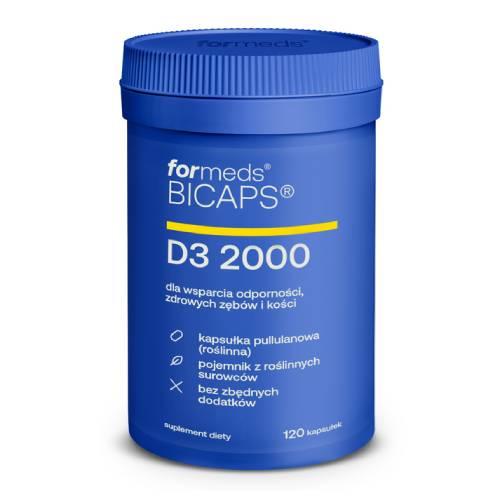 Miniaturka artykułu - FORMEDS BICAPS D3 2000,120 kapsułek