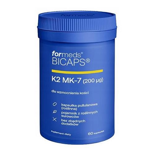 Miniaturka artykułu - FORMEDS Bicaps K2 MK-7 200 IU, 60 kaps.