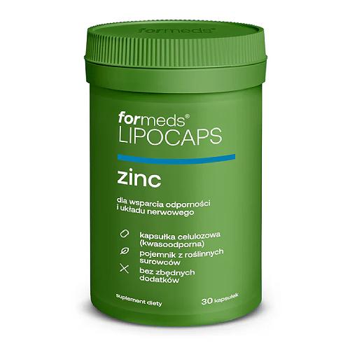 Miniaturka artykułu - FORMEDS Lipocaps Zinc Cynk, 30 kaps.