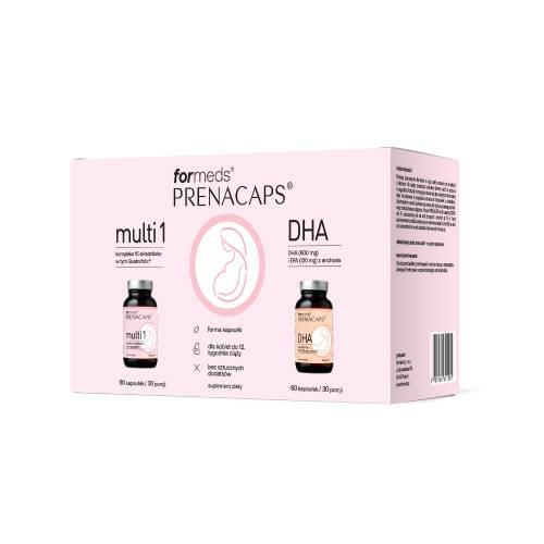 FORMEDS PRENACAPS Zestaw  multi 1 + dha 