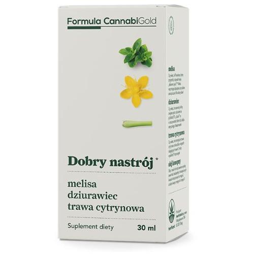 Miniaturka artykułu - Formula CannabiGold Dobry nastrój Olejek, 30ml KRÓTKA DATA 31.08.2025