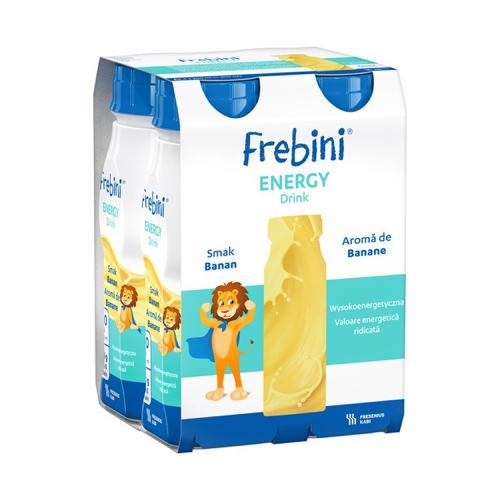 Miniaturka artykułu - Frebini Energy Drink banan, 4 x 200 ml