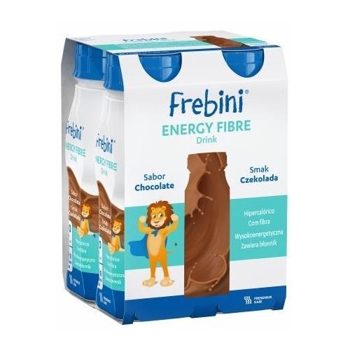 Miniaturka artykułu - Frebini Energy Fibre Drink smak czekolada, 4x200ml KR&Oacute;TKA DATA 30.06.2026