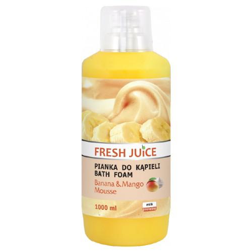 Miniaturka artykułu - FRESH JUICE Pianka do kąpieli, banan & mus mango, 1000ml