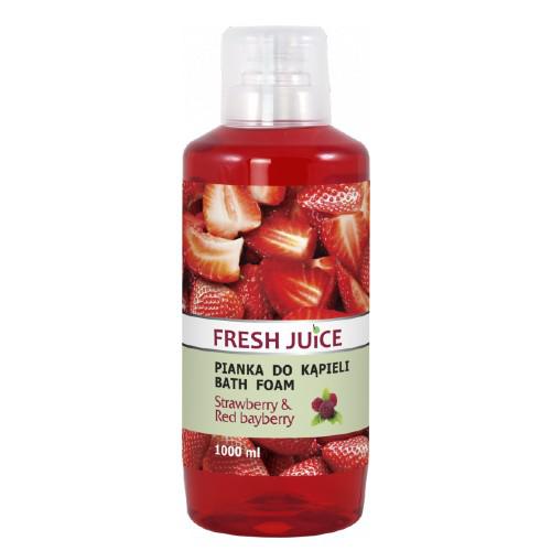 Miniaturka artykułu - FRESH JUICE Pianka do kąpieli - Strawberry & Red bayberry, 1000ml