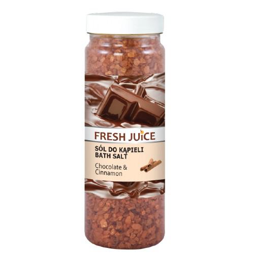 Miniaturka artykułu - FRESH JUICE S&oacute;l do kąpieli - czekolada i cynamon, 700g