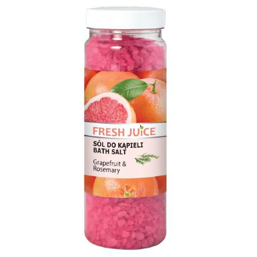 Miniaturka artykułu - FRESH JUICE S&oacute;l do kąpieli - Grapefruit & Rosemary, 700g