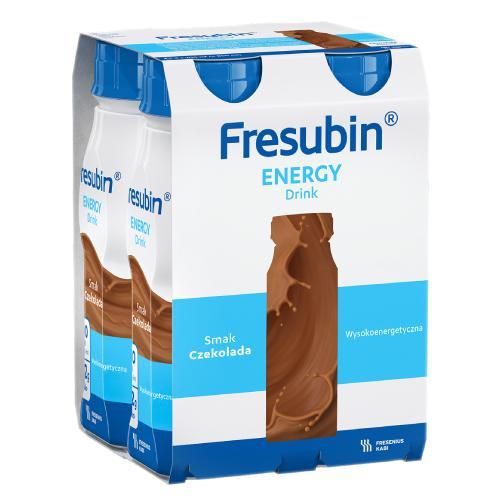 Miniaturka artykułu - Fresubin Energy Drink smak czekolada, 4 x 200 ml USZKODZONE TEKTUROWE OPAKOWANIE