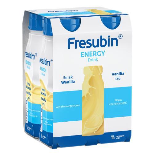 Miniaturka artykułu - Fresubin Energy Drink smak wanilia, 4 x 200 ml USZKODZONE OPAKOWANIE TEKTUROWE