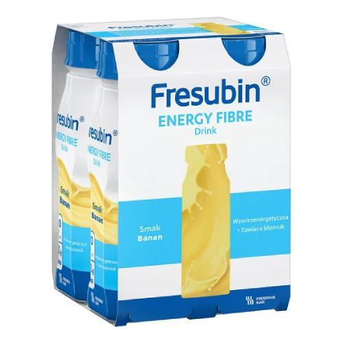 Miniaturka artykułu - Fresubin Energy Fibre Drink smak banan, 4 x 200 ml KR&Oacute;TKA DATA 30.06.2026