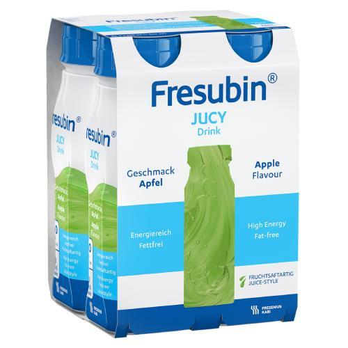 Miniaturka artykułu - Fresubin Jucy Drink smak jabłkowy, 4 x 200 ml USZKODZONE TEKTUROWE OPAKOWANIE