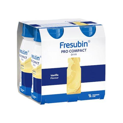 Miniaturka artykułu - Fresubin Pro Compact Drink smak wanilia, 4 x 125 ml
