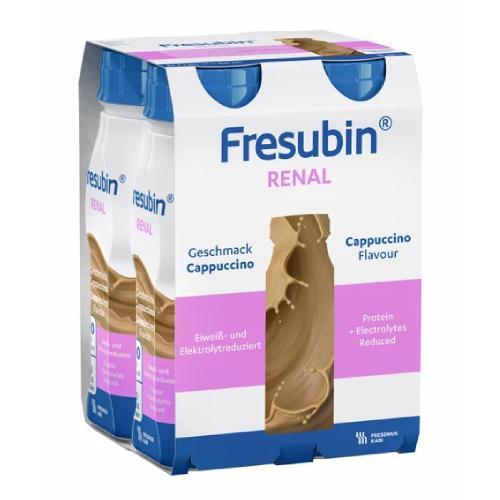 Miniaturka artykułu - Fresubin Renal smak cappuccino, 4 x 200 ml USZKODZONE TEKTUROWE OPAKOWANIE