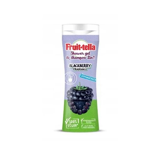 Miniaturka artykułu - Fruittella 2w1 żel pod prysznic i szampon jeżyna, 300ml
