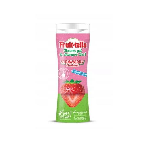 Miniaturka artykułu - Fruittella Żel pod prysznic i szampon 2w1 Truskawka, 300ml
