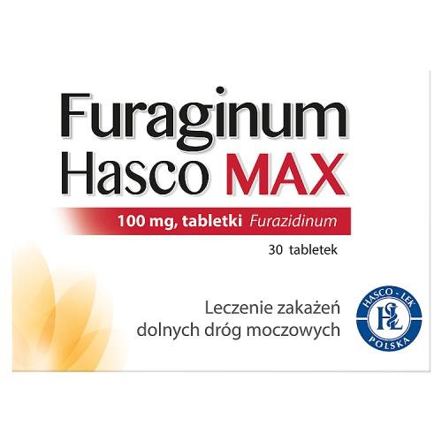 Miniaturka artykułu - Furaginum Hasco MAX 100 mg, 30 tabletek