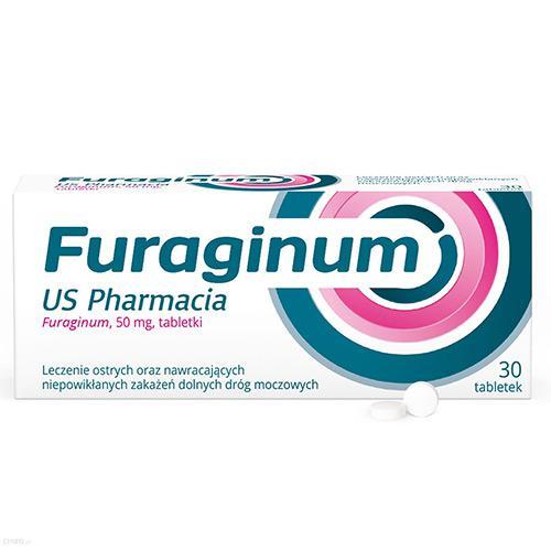 Miniaturka artykułu - FURAGINUM US Pharmacia 50 mg - 30 tabletek  USZKODZONE TEKTUROWE OPAKOWANIE