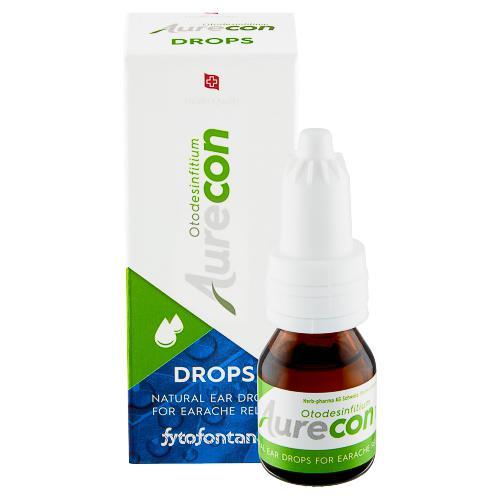 Miniaturka artykułu - fytofontana AURECON Drops krople do uszu, 10ml USZKODZONE OPAKOWANIE