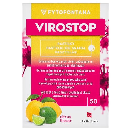 Miniaturka artykułu - Fytofontana Virostop Pastylki do ssania o smaku cytrusowym, 50 szt.