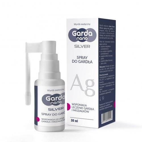 Miniaturka artykułu - Garda Nano Silver Spray do gardła, 30 ml