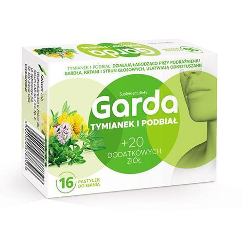Miniaturka artykułu - Garda Tymianek i Podbiał, 16past. do ssania KR&Oacute;TKA DATA 31.10.2026