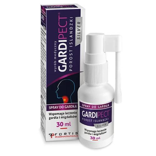 Miniaturka artykułu - Gardipect porost islandzki Silver - aerozol, 30ml KR&Oacute;TKA DATA 30.09.2026