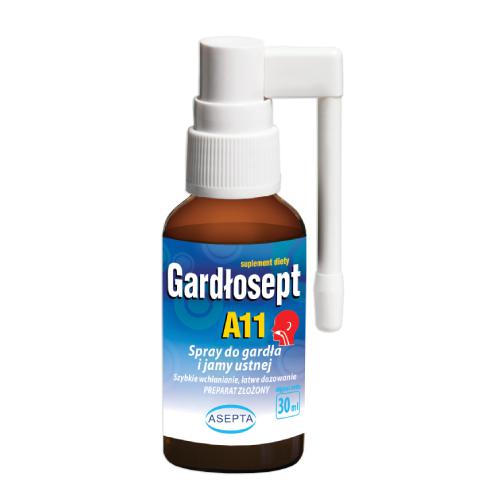 Miniaturka artykułu - Gardłosept A11 Spray do gardła, 30ml