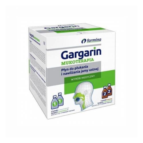 Miniaturka artykułu - Gargarin Mukoterapia płyn 225ml (+225ml)
