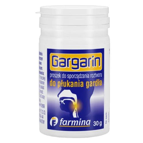 Miniaturka artykułu - Gargarin proszek do sporządzania roztworu do płukania gardła, 30 g
