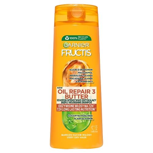 GARNIER Fructis Oil Repair 3 Butter Szampon wzmacniający do włos&oacute;w zniszczonych, 400ml