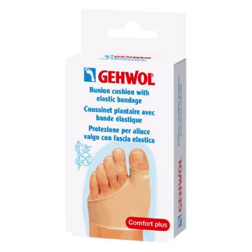 Miniaturka artykułu - GEHWOL Poduszka przeciwuciskowa na halluksy z opaską elastyczną, 1 szt.