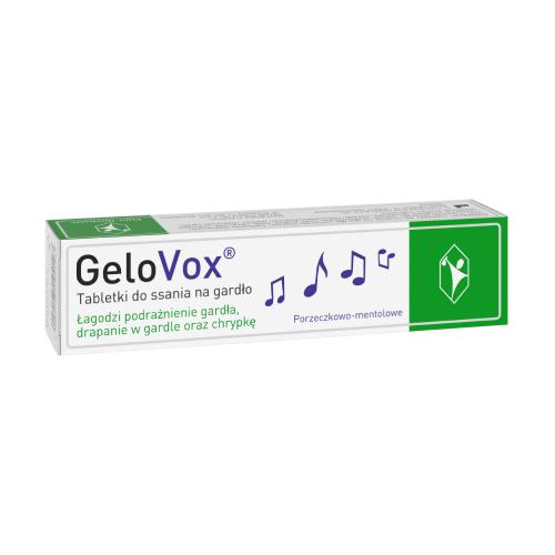 Miniaturka artykułu - GeloVox porzeczka-mentol, 10 tabletek do ssania
