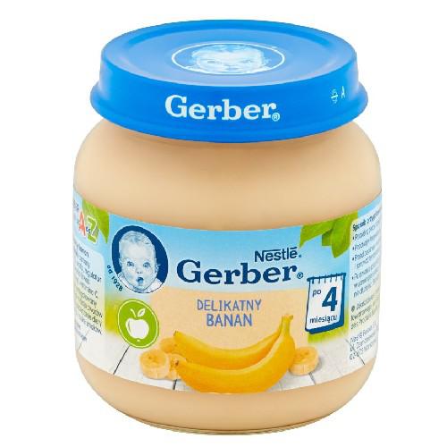 Miniaturka artykułu - Gerber Delikatny banan po 4 miesiącu 125 g