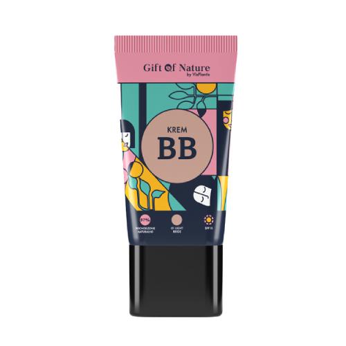 Miniaturka artykułu - GIFT OF NATURE Krem BB 01 Light Beige, 30ml