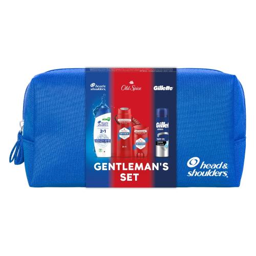 Miniaturka artykułu - Zestaw Head&Shoulders Classic Clean 2w1 Szampon przeciwłupieżowy z odżywką, 330 ml + Old Spice Whitewater Dezodorant w sztyfcie, 50 ml + Old Spice Whitewater Żel 3w1, 250 ml + Gillette Żel do golenia, 200 ml