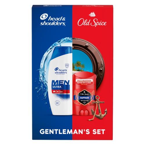 Miniaturka artykułu - Zestaw Head&Shoulders Men Ultra with Old Spice Szampon do włos&oacute;w dla mężczyzn, 330 ml + Old Spice Captain Dezodorant w sztyfcie dla mężczyzn, 50 ml