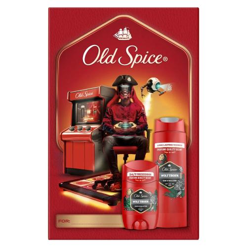 Miniaturka artykułu - Old Spice Wolfthorn Zestaw prezentowy dla mężczyzn: Żel pod prysznic i szampon do włos&oacute;w 3w1, 250 ml + Dezodorant w sztyfcie, 50 ml