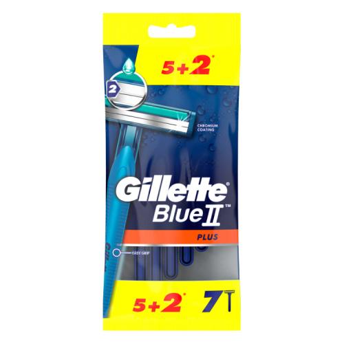 Miniaturka artykułu - Gillette Blue2 Plus Jednorazowe maszynki do golenia, 7szt.