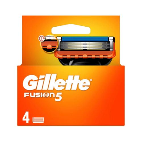 Miniaturka artykułu - Gillette Fusion5 Ostrza wymienne do maszynki do golenia dla mężczyzn, 4sztuki