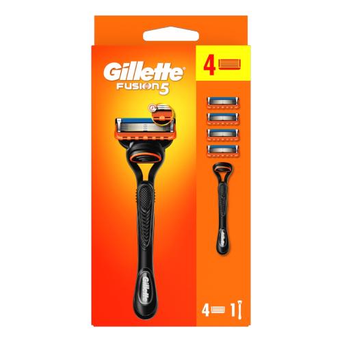 Gillette Fusion5 Maszynka do golenia dla mężczyzn + 4 ostrza wymienne
