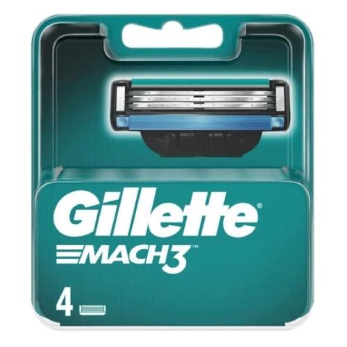 Miniaturka artykułu - Gillette Mach3 Ostrza wymienne do maszynki, 4szt.