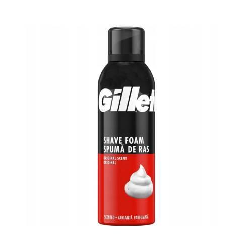 Miniaturka artykułu - GILLETTE Pianka do golenia normal, 200ml / BRAK PSIKACZA