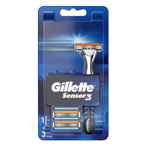 Miniaturka artykułu - Gillette Sensor3 Maszynka do golenia z 3 zapasowymi ostrzami