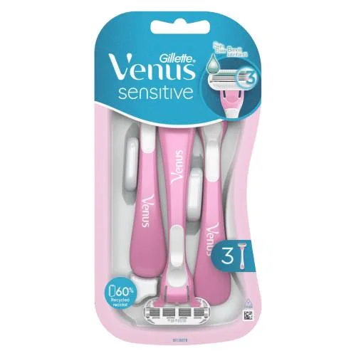 Miniaturka artykułu - Gillette Venus 3 Sensitive Maszynki do golenia, 3 szt.