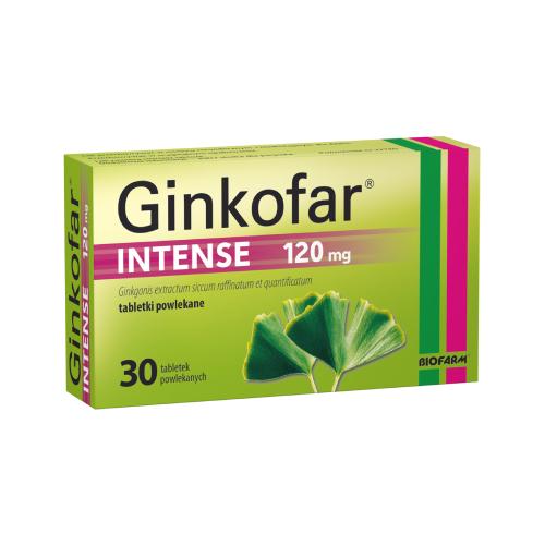Miniaturka artykułu - Ginkofar Intense 120mg, 30tabl.