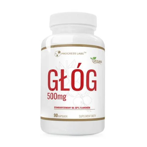 Miniaturka artykułu - Progress Labs Gł&oacute;g ekstrakt 500 mg, 90 kaps.