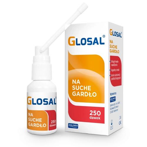 Miniaturka artykułu - GLOSAL Płyn - 25ml suche gardło radioterapia chemioterapia 